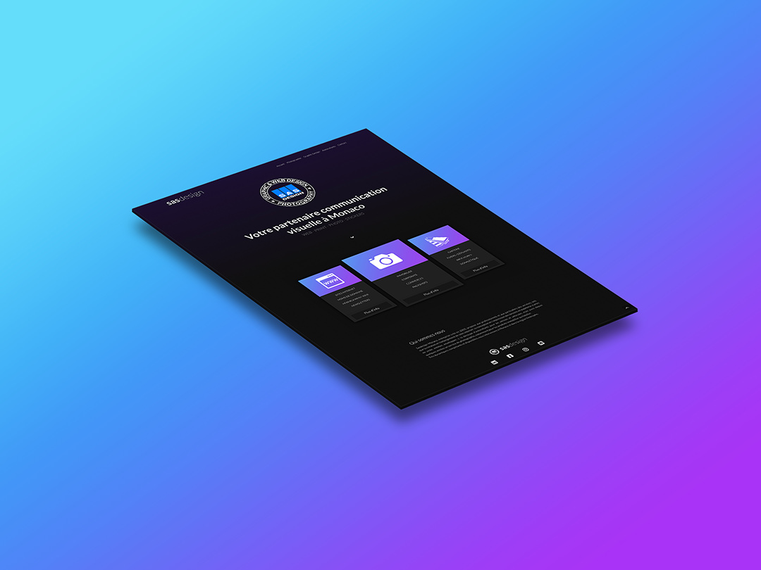 Sasdesign landing page